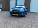 Peugeot 206 1.6 16V CC Roland Garros AUT 2003 Blauw, Zwart, 4 cilinders, Cabriolet, Open dak
