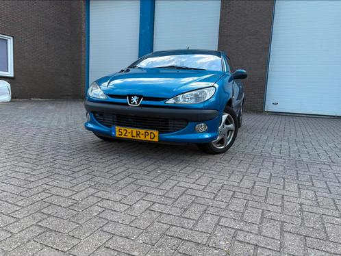 Peugeot 206 1.6 16V CC Roland Garros AUT 2003 Blauw, Auto's, Peugeot, Particulier, Airbags, Airconditioning, Alarm, Centrale vergrendeling