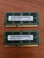 2x4GB DDR3 SODIMM 1600MHz Laptop Geheugen, Computers en Software, RAM geheugen, Gebruikt, DDR3, Ophalen of Verzenden, Laptop