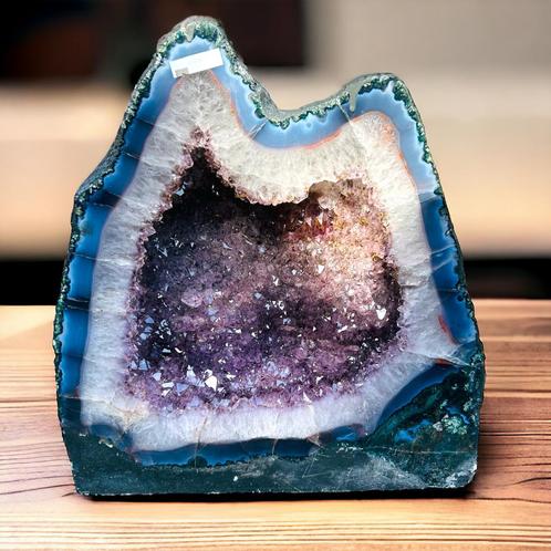 Schitterende Amethist Geode - 41 kg, Verzamelen, Mineralen en Fossielen, Mineraal, Ophalen of Verzenden