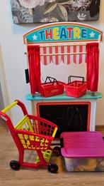 Houten Winkel/Theater met Accessoires, Ophalen, Zo goed als nieuw, Jongen of Meisje