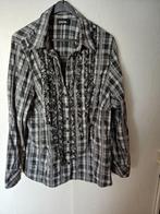 Zwart/witte /grijze  blouse , maat 50/52, merk Promiss, Kleding | Dames, Grote Maten, Promiss, Overige kleuren, Blouse of Tuniek