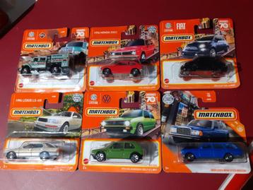 6 stuks Matchbox nieuw in de verpakking voor 10 euro beschikbaar voor biedingen