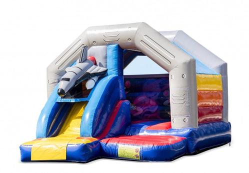 Te koop Springkussen Slide Combo Space, Hobby en Vrije tijd, Feestartikelen | Verhuur, Nieuw, Overige, Ophalen