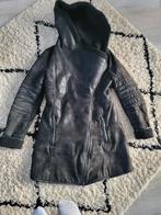 Winter leren jas, Kleding | Dames, Jassen | Winter, Ophalen of Verzenden, Zo goed als nieuw, Zwart