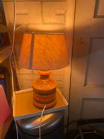 Vintage Oranje Tafellamp, Huis en Inrichting, Lampen | Vloerlampen, Ophalen of Verzenden, Gebruikt, Stof, Minder dan 100 cm