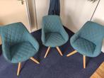 3x Eetstoelen zitstoelen kuipstoelen blauw PRIJS VERLAAGD, Ophalen, Zo goed als nieuw, Blauw, Drie