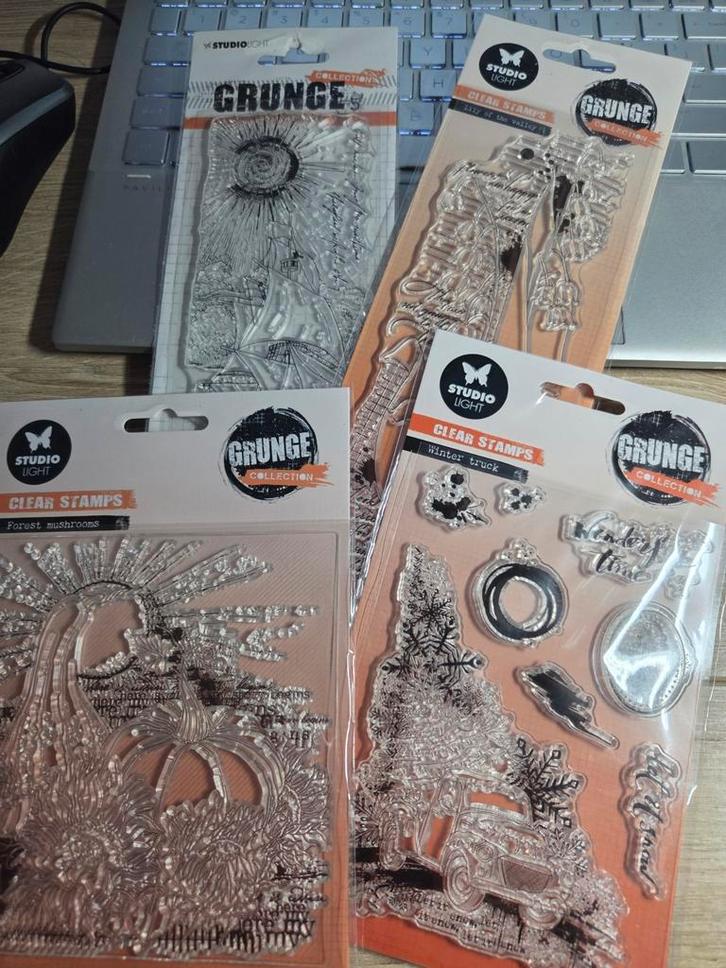 studiolight grunge stempelset, Hobby en Vrije tijd, Stempelen, Nieuw, Clearstamp, Ophalen of Verzenden