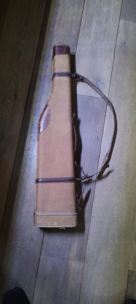 antieke koffer voor dubbelloops jachtgeweer, Antiek en Kunst, Curiosa en Brocante, Ophalen of Verzenden