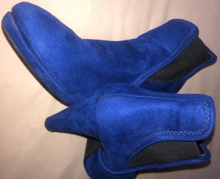 Kobalt blauwe enkellaarsjes maat 39, Kleding | Dames, Schoenen, Gedragen, Lage of Enkellaarzen, Blauw, Verzenden