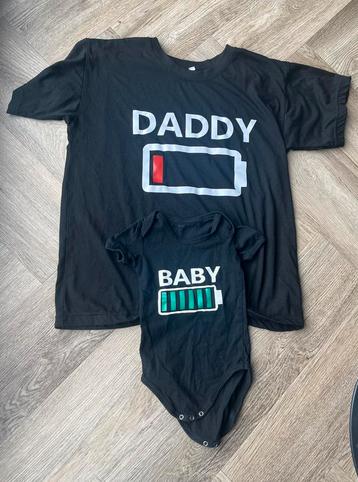 Matching set Papa (M) & Baby (6-12M) cadeau beschikbaar voor biedingen