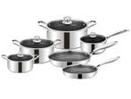 Pannenset Babij cooking CF-PS1010 honinggraat krasvrij, Huis en Inrichting, Keuken | Potten en Pannen, Verzenden, Nieuw, Pannenset