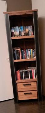 Mooie mango houten boekenkast, Huis en Inrichting, Kasten | Boekenkasten, Zo goed als nieuw, Met lade(s), Modern, 150 tot 200 cm