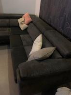 Gratis Grote bruine Hoekbank - Afhalen!, Huis en Inrichting, Ophalen, Gebruikt, 100 tot 125 cm, Hoekbank