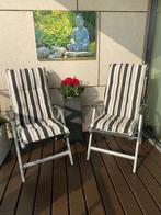 2 Verstelbare Kettler stoelen MET kussens, Ophalen, Gebruikt, Textileen, Inklapbaar