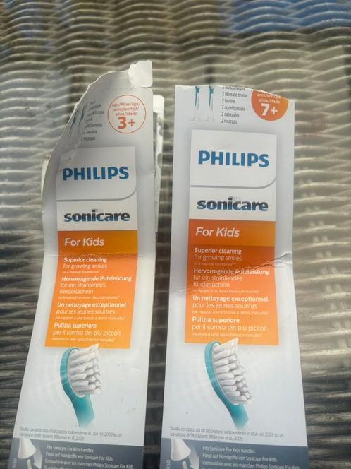 2 Philips Sonicare originele opzetborstels voor kinderen, Witgoed en Apparatuur, Persoonlijke-verzorgingsapparatuur, Nieuw, Mondverzorging
