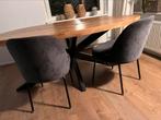 Twee fauteuills van Basic Label in de kleur teal, Huis en Inrichting, Ophalen, Zo goed als nieuw, Blauw, Twee