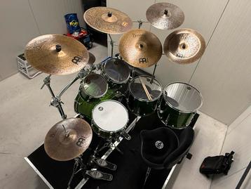 Tama Starclassic + Meinl bekkens & Gibraltar rack Iron Cobra beschikbaar voor biedingen