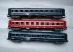 3 Jouef rijtuigen SNCF en restaurant, Hobby en Vrije tijd, Modeltreinen | H0, Gebruikt, Gelijkstroom, Jouef, Wagon