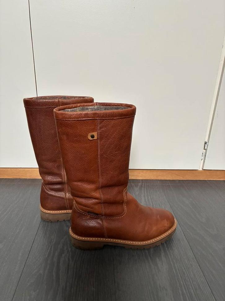 Human Nature leren laarzen mt 39, Kleding | Dames, Schoenen, Zo goed als nieuw, Hoge laarzen, Bruin, Ophalen of Verzenden