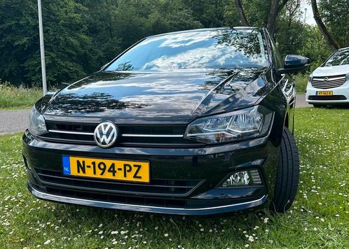 Volkswagen Polo Highline 2019 Zwart Beats, Auto's, Volkswagen, Particulier, Polo, Adaptieve lichten, Adaptive Cruise Control, Airbags