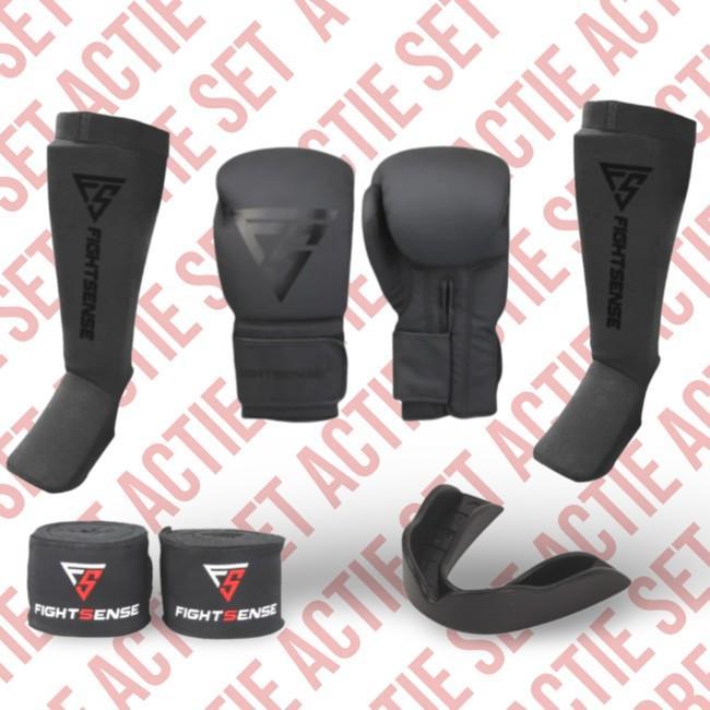 Kickboks Set - FightSense, Sport en Fitness, Vechtsporten en Zelfverdediging, Nieuw, Overige, Vechtsportbescherming, Ophalen of Verzenden