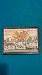 Cloisonné tegel porceleyne fles, Antiek en Kunst, Antiek | Wandborden en Tegels, Ophalen of Verzenden