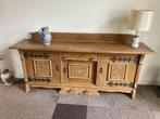 Dressoir antiek, houtsnijwerk., Huis en Inrichting, Kasten | Dressoirs, Ophalen, Gebruikt, Eikenhout, 200 cm of meer