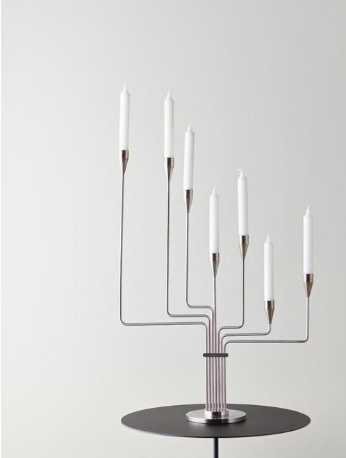 Piet Hein kandelaar, Huis en Inrichting, Lampen | Tafellampen, Zo goed als nieuw, Minder dan 50 cm, Metaal, Verzenden