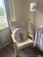 fauteuil met een houten frame, Ophalen, Zo goed als nieuw
