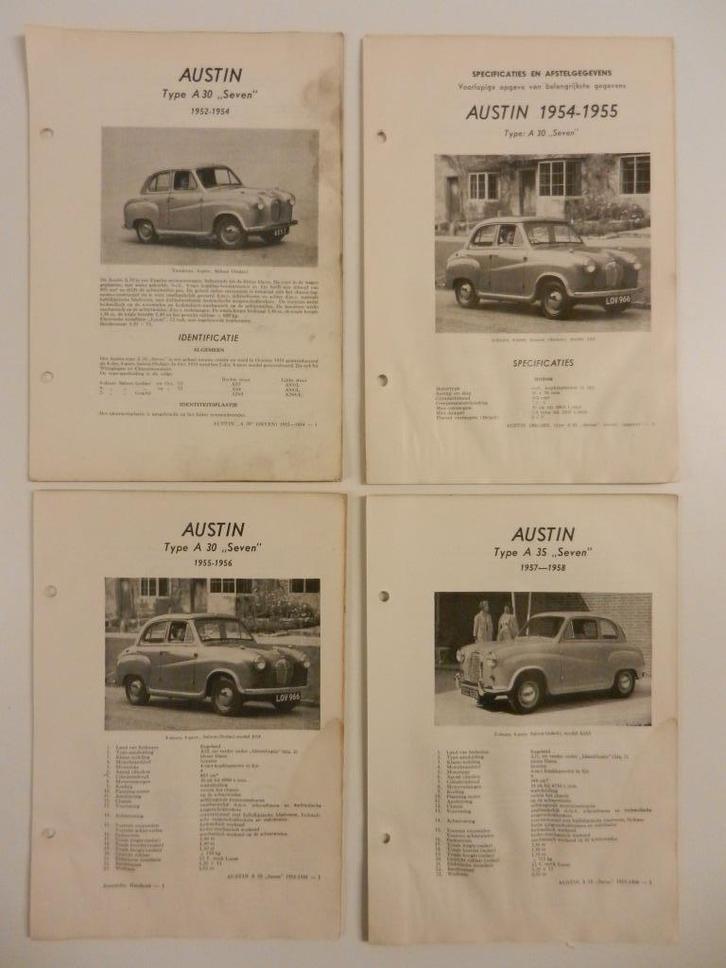 4 x AUSTIN A30 A35 1952-1958 Olyslager Vraagbaak Kluwer, Auto diversen, Handleidingen en Instructieboekjes, Ophalen of Verzenden