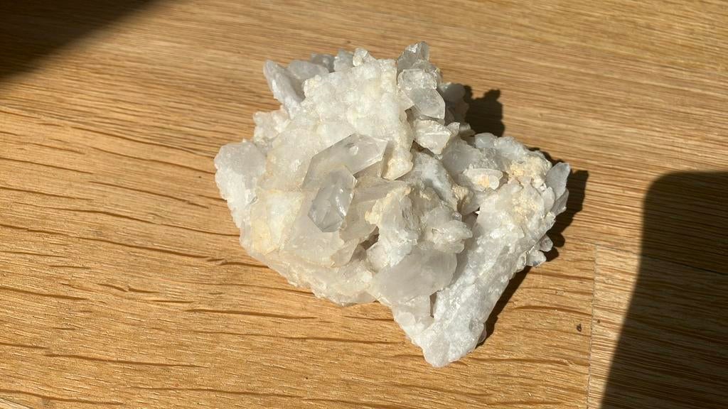 Bergkristal cluster (J) | 12x8x6 cm | 270 gram, Verzamelen, Ophalen of Verzenden, Mineraal