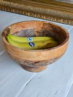 Mango Houten Fruitschaal, Huis en Inrichting, Woonaccessoires | Schalen en Manden, Gebruikt, Schaal, Rond, Ophalen of Verzenden