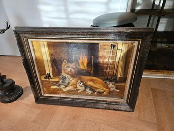 Schilderij van poezen door B Notenboom beschikbaar voor biedingen