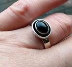 onyx ring maat 18 en 18,5, Sieraden, Tassen en Uiterlijk, Ringen, 18 tot 19, Verzenden, Zwart, Nieuw