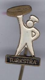 Turkstra beschuit mannetje koper speldje ( T_032 ), Verzamelen, Nieuw, Merk, Speldje of Pin, Verzenden