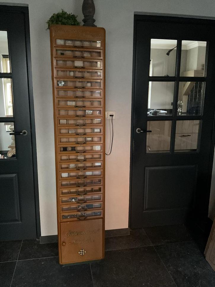 Vintage Gütermann Naaizijde Garenkast, Antiek en Kunst, Antiek | Meubels | Kasten, Ophalen