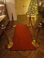 Gouden Afzetpaaltjes met Rode Loper - Verhuur, Ophalen, 100 tot 150 cm, Luxe, Rechthoekig