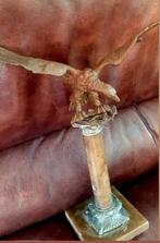 Adelaar sculptuur op sokkel bronzen, Antiek en Kunst, Ophalen of Verzenden