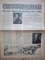 Woerdense Courant 1963 - Speciale Herdenkingsuitgave, Ophalen of Verzenden, Gelezen, Krant