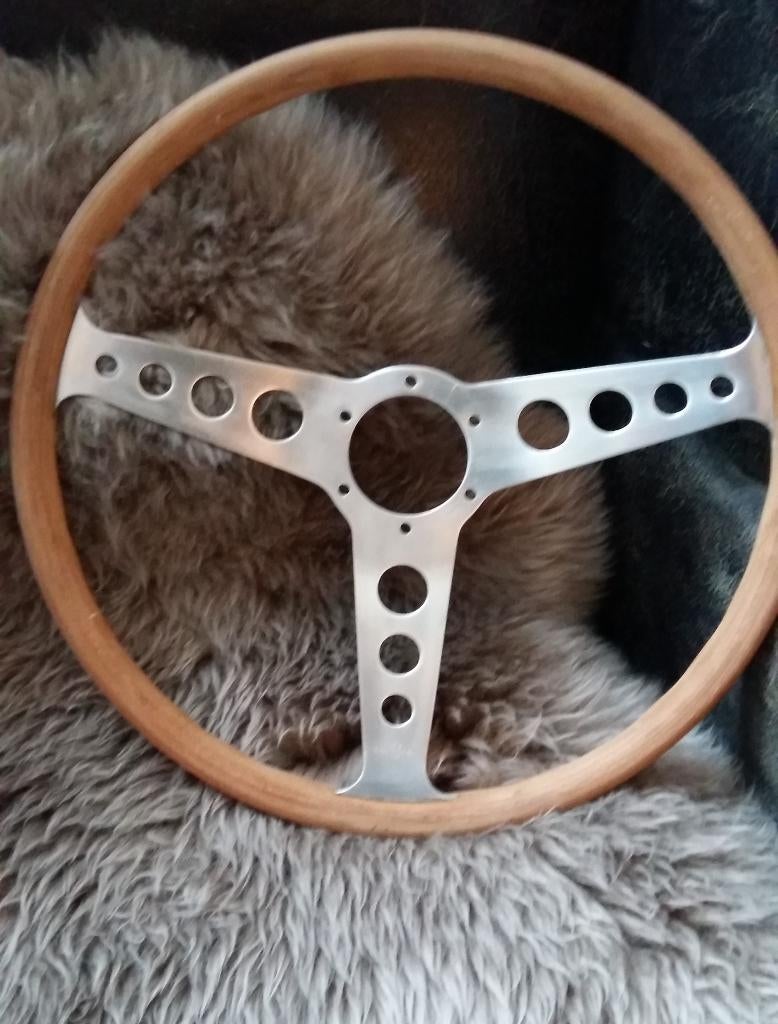 COLLAUDO VALDOLONA PERSONAL houten stuur 3 spaaks 380mm 1967, Auto-onderdelen, Besturing, Porsche, Gebruikt, Ophalen of Verzenden