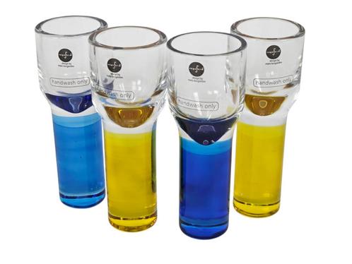 Sagaform - Club Schapsglazen - Matz Bergstrom -  Zweden, Verzamelen, Glas en Borrelglaasjes, Zo goed als nieuw, Borrel- of Shotglas