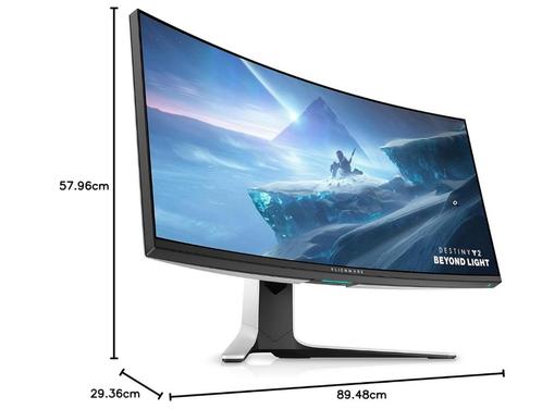 alienware aw3821dw 38 inch monitor 3840x1600 curved, Computers en Software, Monitoren, Zo goed als nieuw, 101 t/m 150 Hz, DisplayPort