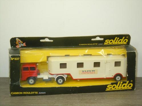 Saviem Camion Roulotte AMAR Circus - Solido 337, Hobby en Vrije tijd, Modelauto's | 1:50, Zo goed als nieuw, Bus of Vrachtwagen