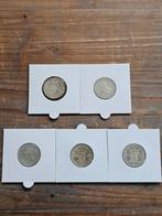 Prachtige serie halve guldens Wilhelmina, Postzegels en Munten, ½ gulden, Setje, Zilver, Ophalen of Verzenden