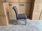 Nieuwe stoelen Lorein in Grijze stof met Eiken poot, Huis en Inrichting, Ophalen, Hout, Nieuw, Landelijk