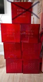 Ikea Lekman bakken rood zes stuks, Ophalen of Verzenden, Zo goed als nieuw