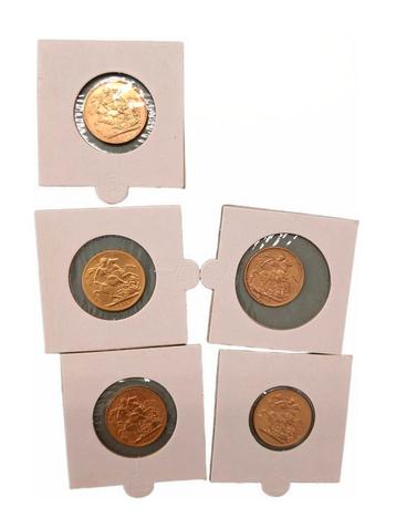 Div Britse Souvereign goud beschikbaar voor biedingen