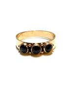 14k gouden ring met granaatsteen, Sieraden, Tassen en Uiterlijk, Ringen, 18 tot 19, -, -, Ophalen of Verzenden