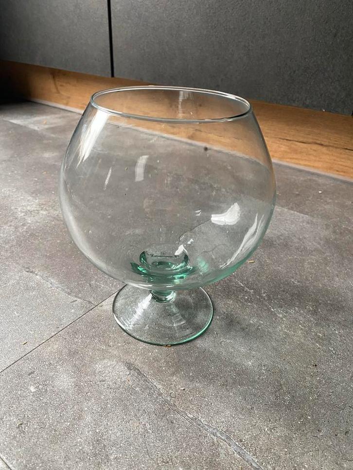 Cognacglas Vaas - Multifunctioneel!, Huis en Inrichting, Woonaccessoires | Vazen, Zo goed als nieuw, Overige kleuren, Minder dan 50 cm